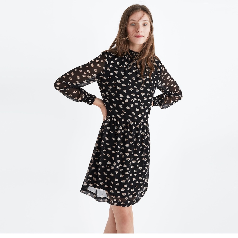 Mistlight Mockneck Dress in Seattle Floral